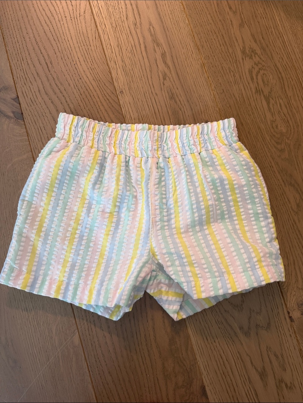Boys Pastel Stripe Seersucker Shorts by TBBC
